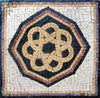 Black and Gold Marble Square - Octagon Mosaic