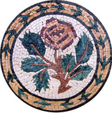 Mosaic Art Medallion - Tulip Flower