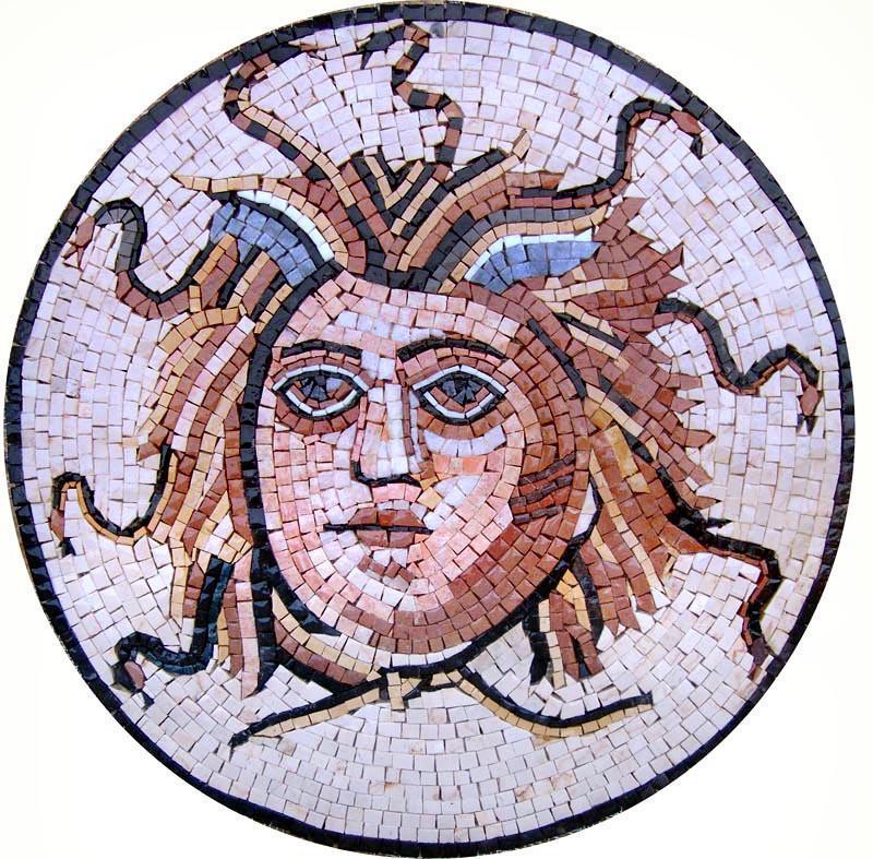Medusa Accent Mosaic medallion
