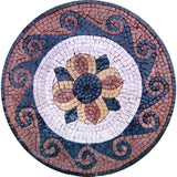 Oriental Geometric Mandala- Floor Mosaic