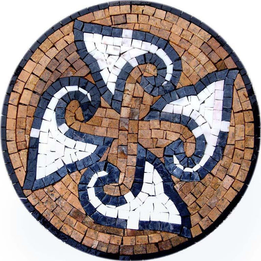 Mosaic Medallion - Angel Trumpets
