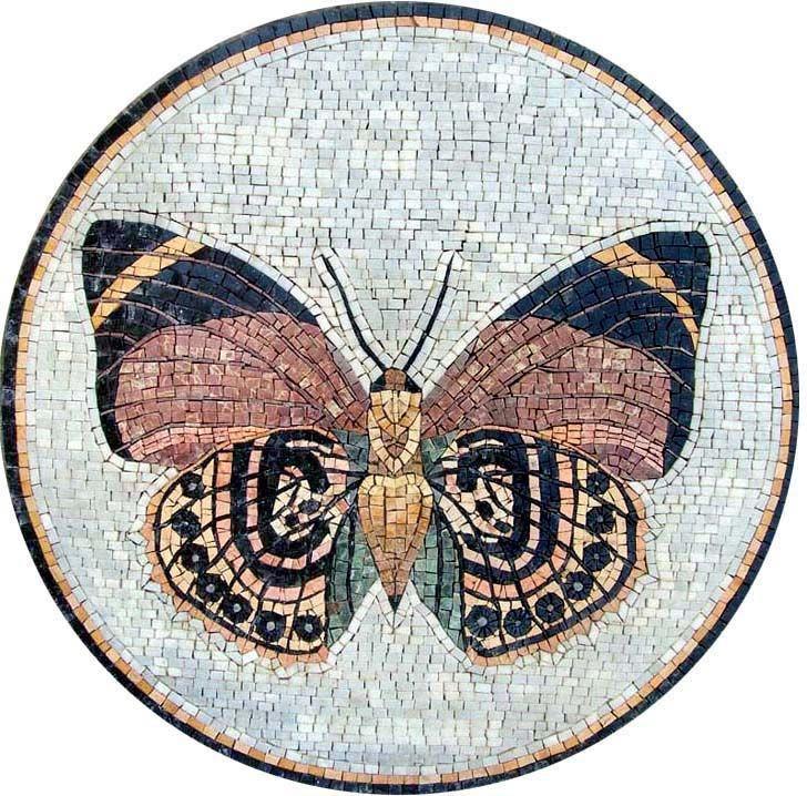 Mosaic Medallion Art - Butterfly