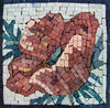 Mosaic Art - Coral Aster Flower