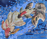 Koi Fish in the sea Marble Mosaic