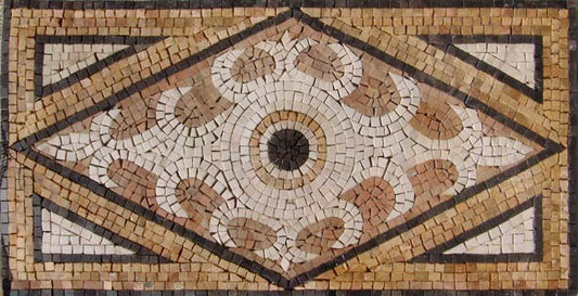 Rectangular Marble Mosaic Accent - Talia