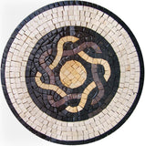 Mosaic Medallion - Roman Guilloche 
