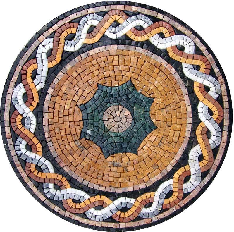 Circular Stone Mosaic - Suha