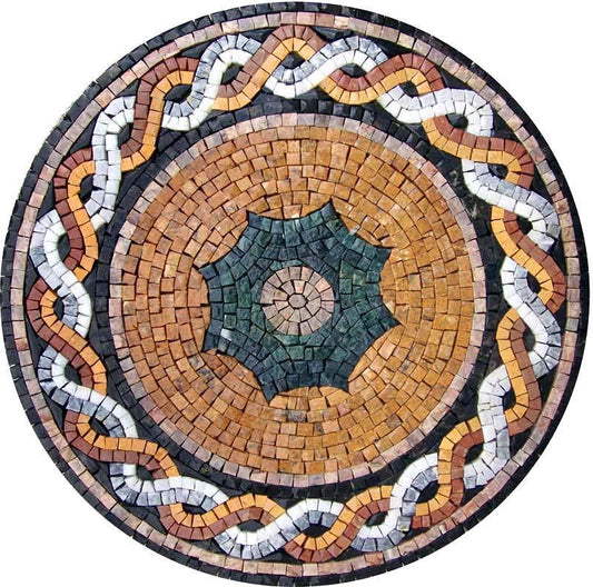 Circular Stone Mosaic - Suha