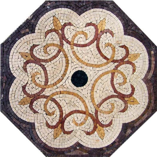 Octagonal Stone Mosaic - Tasra Purple