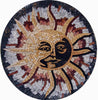 Sun Accent Mosaic Rondure - Shams II