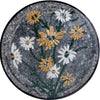 Mosaic Medallion Art - Lilly Whites