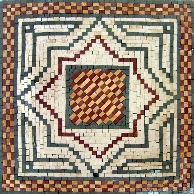 Accent Mosaics with brown and beige pattern