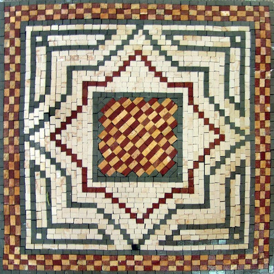 Accent Mosaics with brown and beige pattern