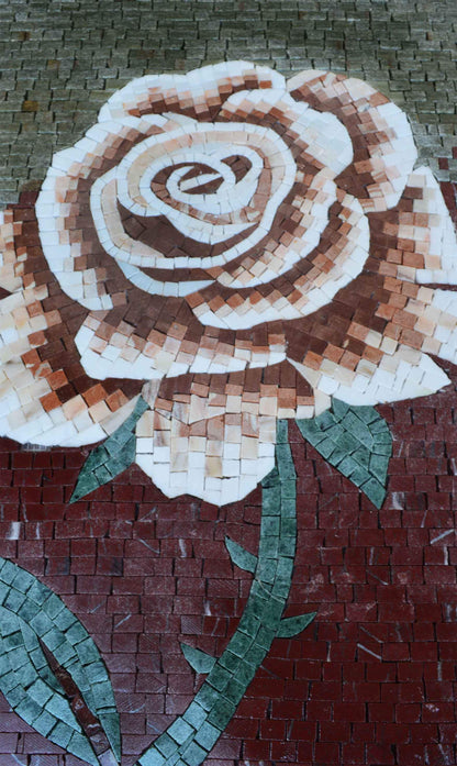 Mosaic Wall Art - Rose of Love