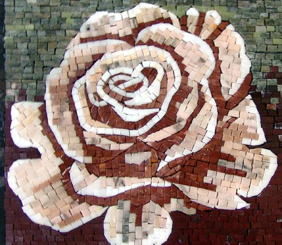 Mosaic Tile Art - The Rosa Flora
