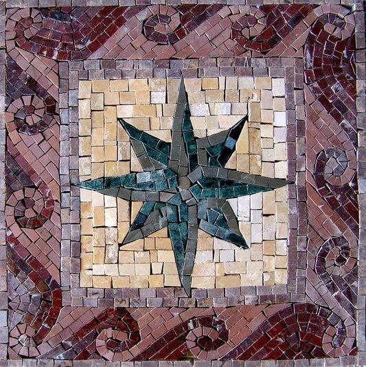 Geometric Marble Mosaic - Nautica