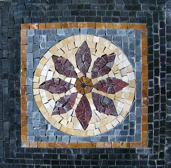 Rose Geometric Mosaic Mandala