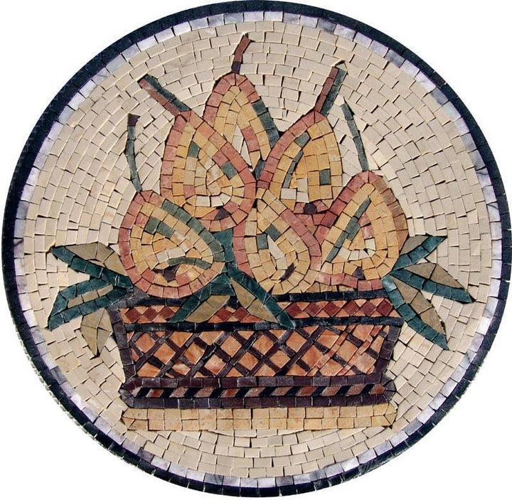 Mosaic Designs- Pears Medaglione