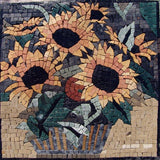 Mosaic Tile Patterns - Sunflower Daisies