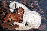 Mosaic Marble - Horse & Foal