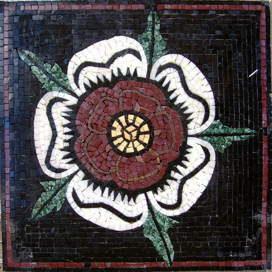 Flower Mosaic Artwork - Center Flora
