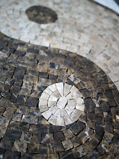 Mosaic Art - Neutral Yin Yang