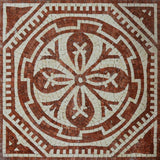 Geometric Flower Mosaic - Jupiter Brick