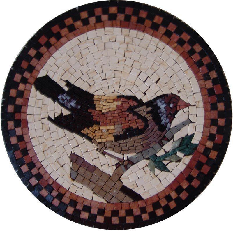 Mosaic Designs - Wood Bullfinch