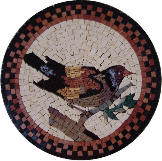 Mosaic Designs - Wood Bullfinch