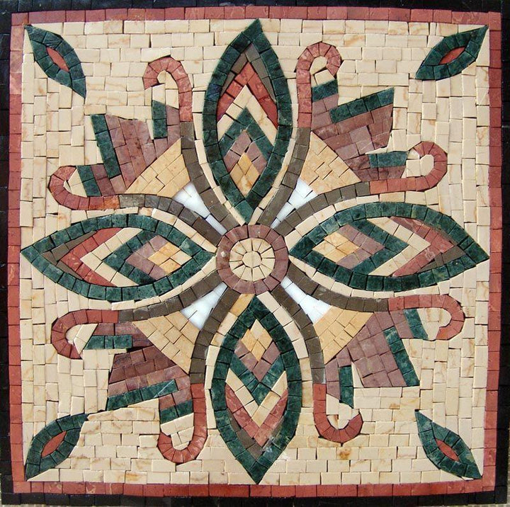 Marble Flower Mosaic Tile - Laelina
