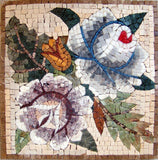 Mosaic Wall Art - Floral Stone