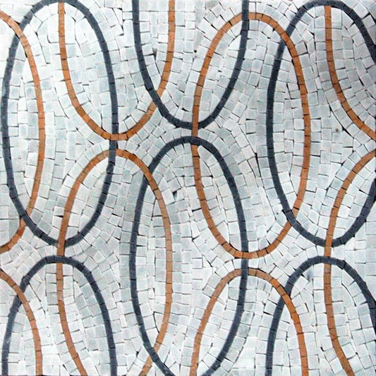 Oval Seamless Mosaic Pattern