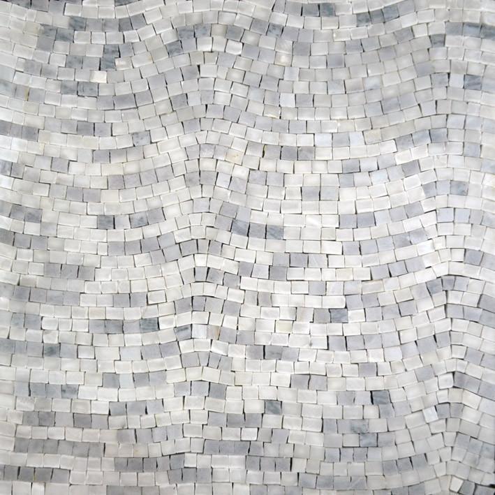 Accent Mosaic Sheet-Achromatic Gray