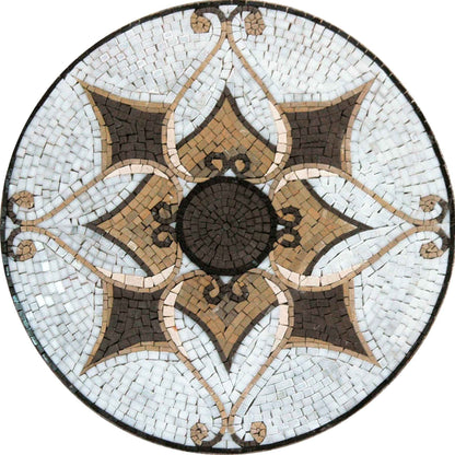 Mosaic Tile Art Medallion - Tangiers