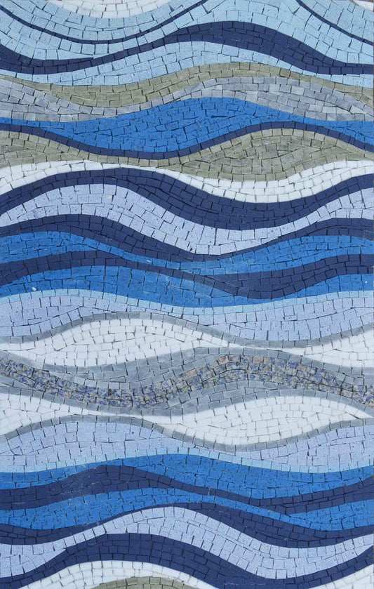 Sea Shades Marble Mosaic