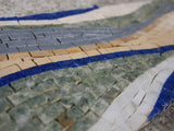 Mosaic Pattern - Neutral Colored Waves