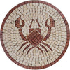 Cancer Horoscope Mosaic Handmade Art
