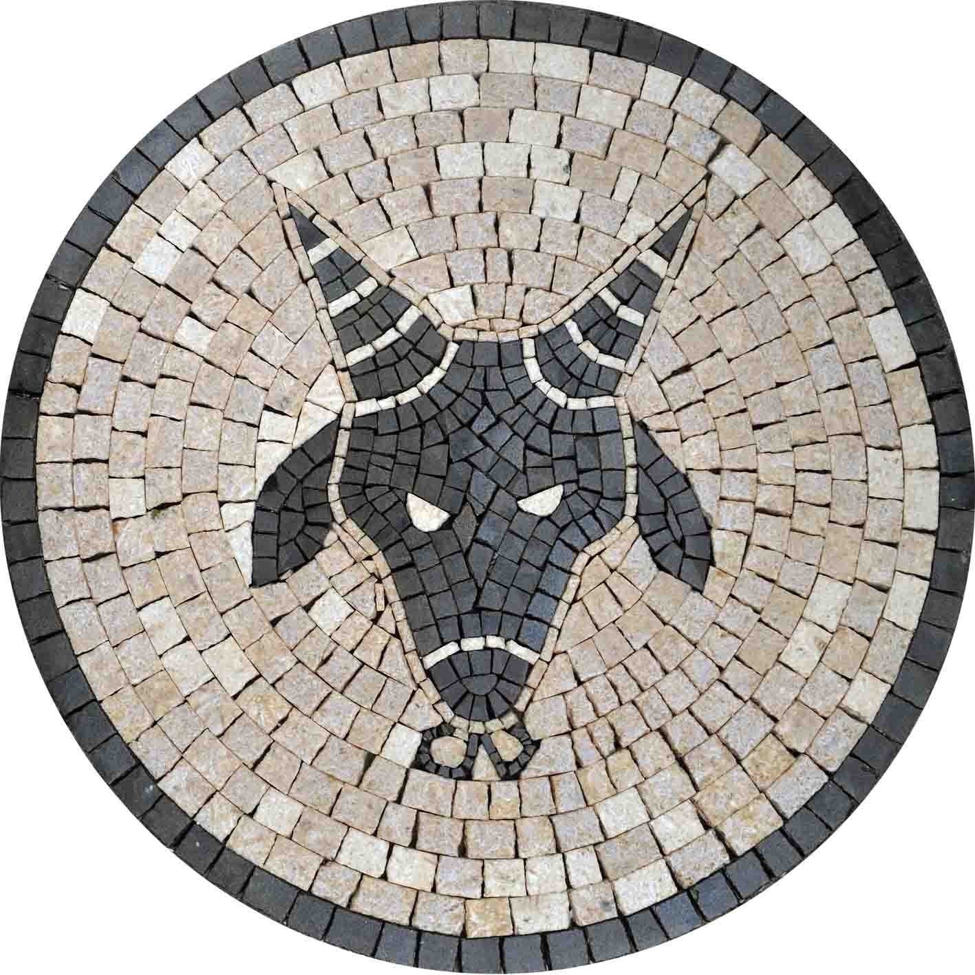 Capricorn Horoscope Mosaic Handmade Art