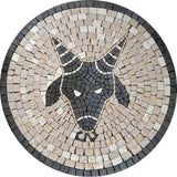 Capricorn Horoscope Mosaic Handmade Art