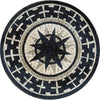 Mosaic Medallion - Celestial Star in Black