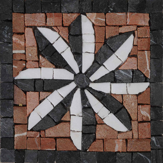 Mosaic Flower Design - Mime