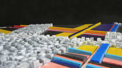 Contrast Emerging from Crevices Mosaic