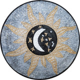 Amar - Moon & Sun Mosaic Medallion