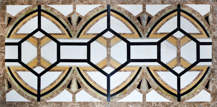 Waterjet Mosaic Floor - Genetta