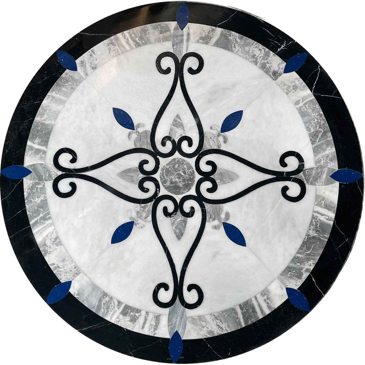 Amrin - Waterjet Mosaic Medallion
