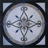 Waterjet Floral Marble Mosaic Design