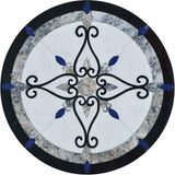 Waterjet Mosaic Medallion - Aurora