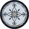 Waterjet Mosaic Medallion - Aurora