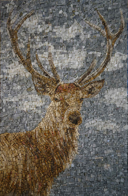 Animal Mosaic Art - The Deer