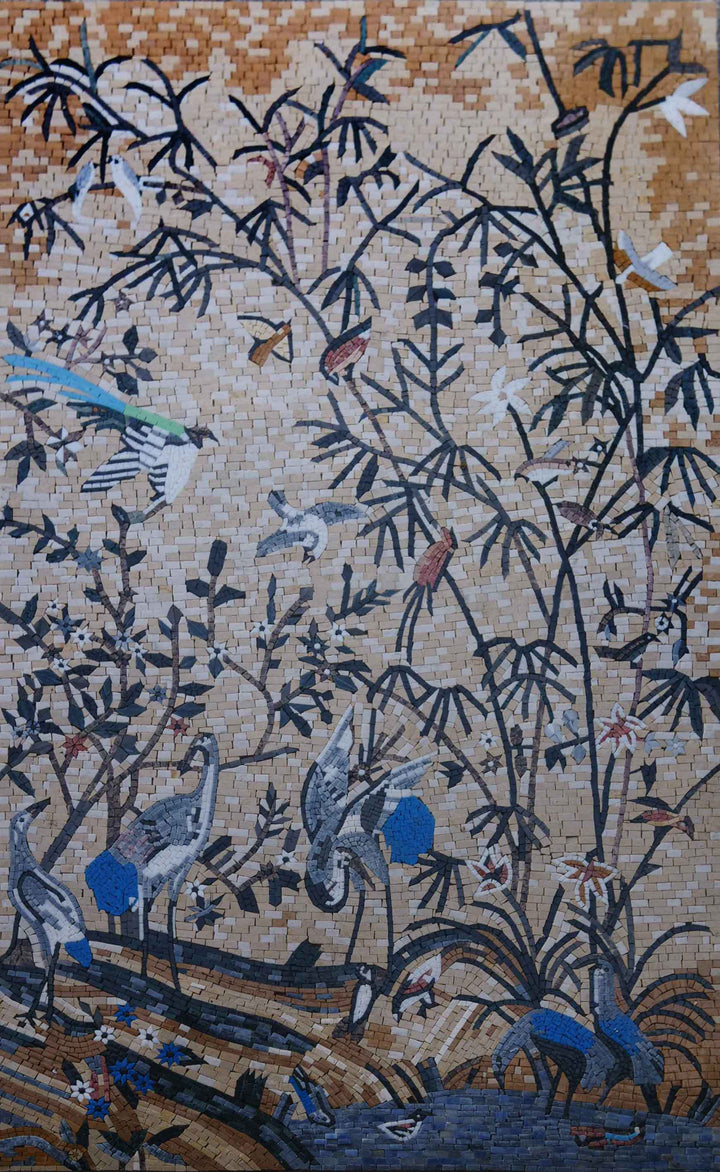 Bird Mosaic Art - The Bird Jungle